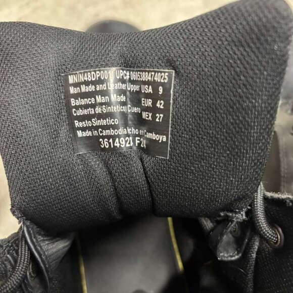 Interceptor Men’s Work Boots, Size 9 - Black (A2) main image 4